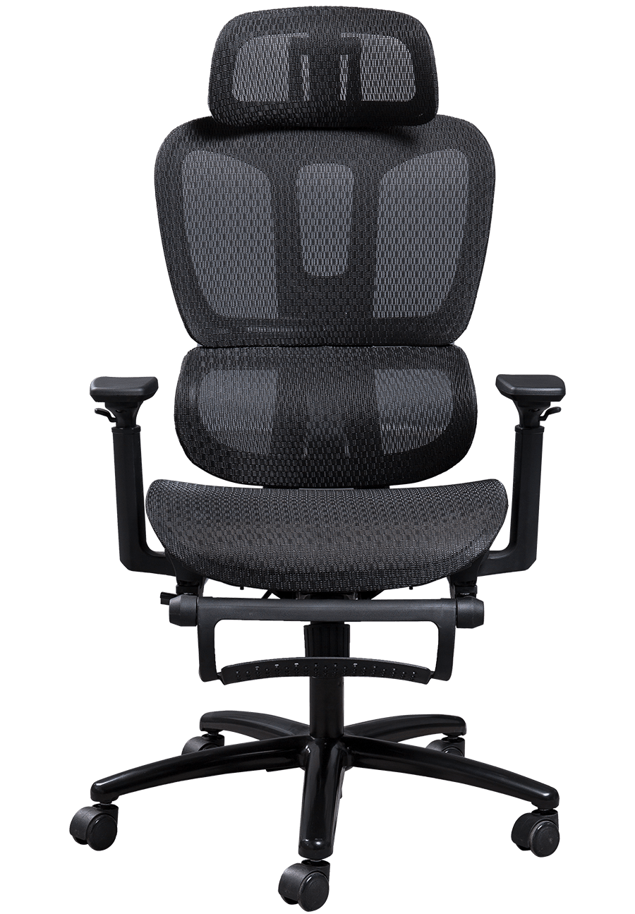Ergonomische Mesh Bureaustoel Kunststof Frame Klassiek Design Mesh Stoel Verstelbare Hoofdsteun Bureaustoel Met Voetensteun
