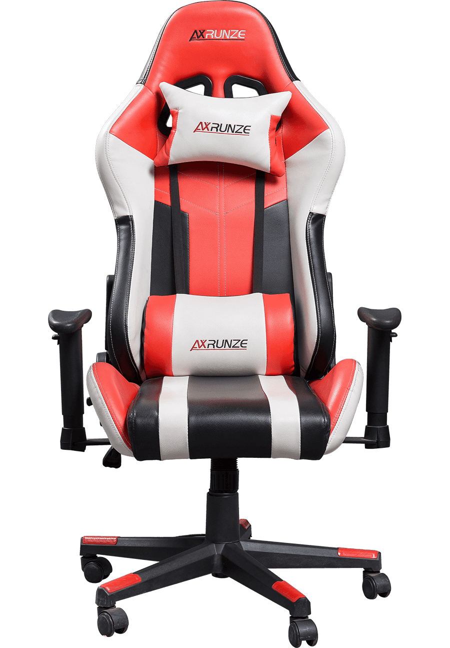 Racestijl Logo aanpassen Ergonomische gamingstoel Grote, dragende, verstelbare gamingstoel met kussen en lendensteun