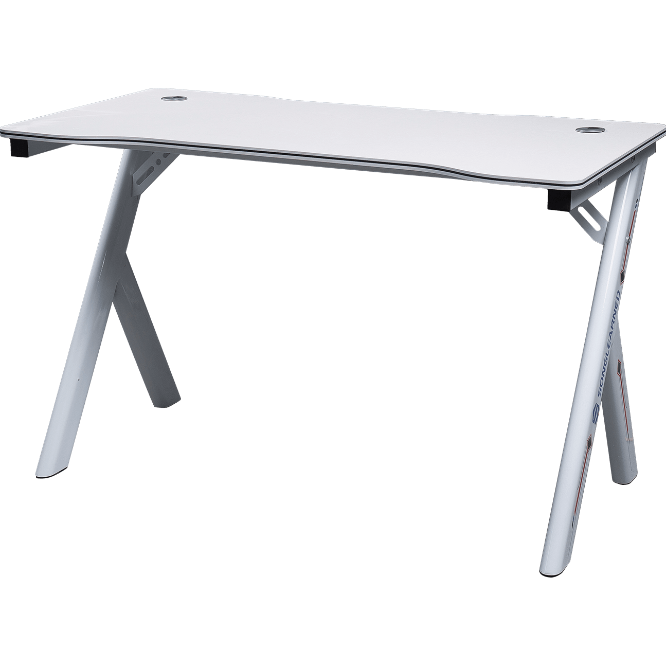 Gloednieuw populair waterbestendig wit R-vorm PC Gamer Home Office Gaming Desk details